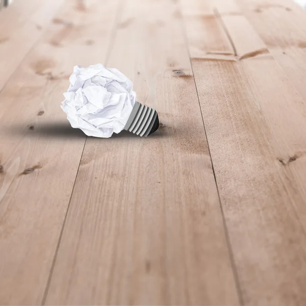 Used tissue against wooden planks — Stock Photo, Image