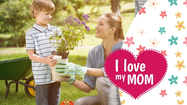 Mothers day greeting — Stock Photo, Image