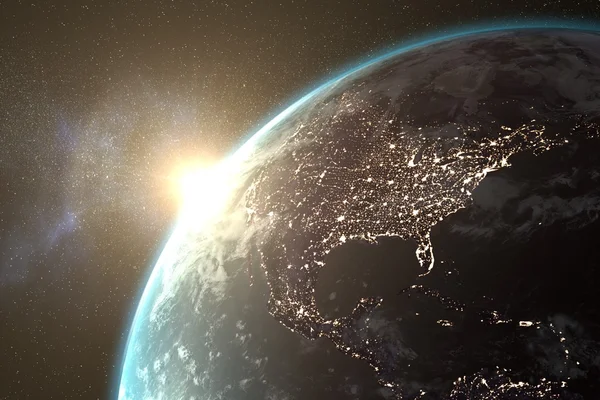 ภาพของโลกจากอวกาศ — ภาพถ่ายสต็อก