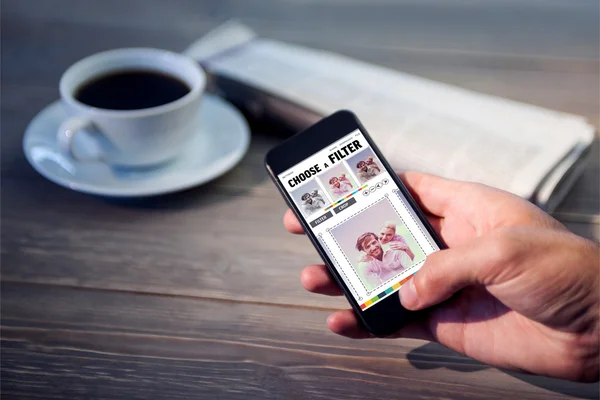 Smartphone-App-Menü — Stockfoto