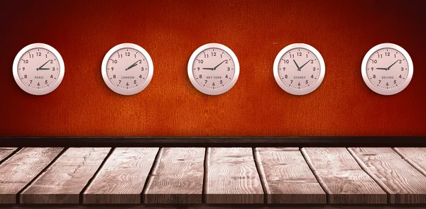 Vijf roze klokken — Stockfoto