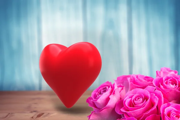 Composite image of red heart — Stock Photo, Image