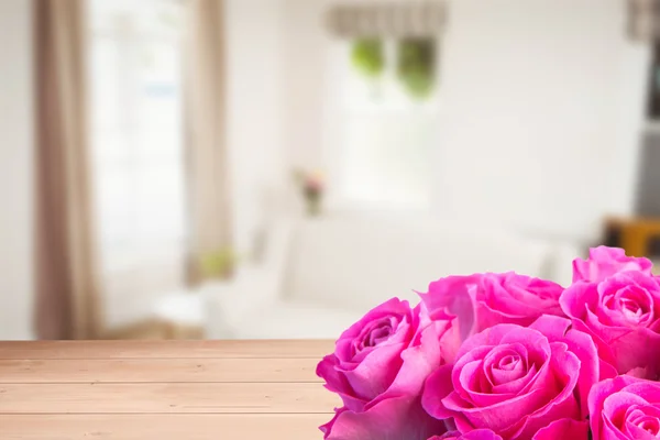 Zusammengesetzte Bild von rosa Blumen — Stockfoto