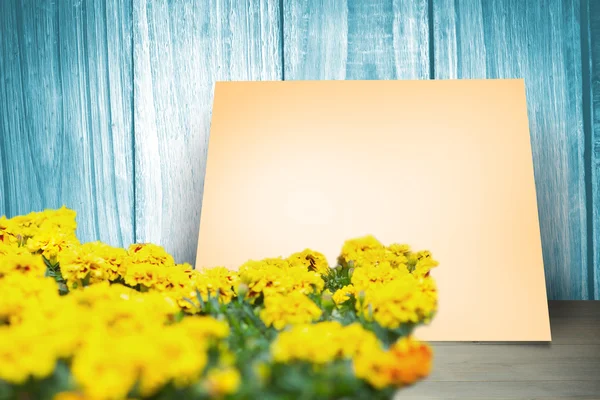 Composite image of yellow flowers — Stock Photo, Image