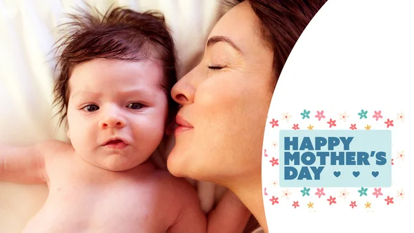 Composite image of mothers day greeting — Stock Photo, Image