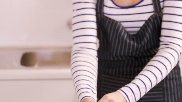做饭的女人 — 图库视频影像