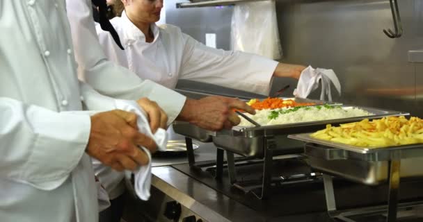 主要做饭的厨师美食家 — 图库视频影像