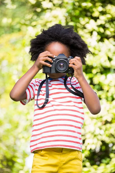 Boy is taking pictures — Stock Photo, Image