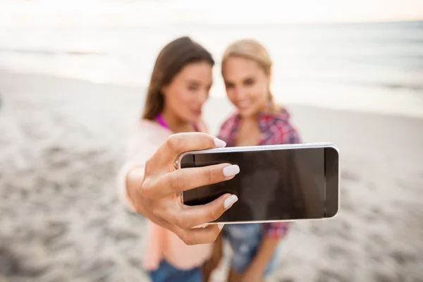 Vrienden nemen een selfie — Stockfoto