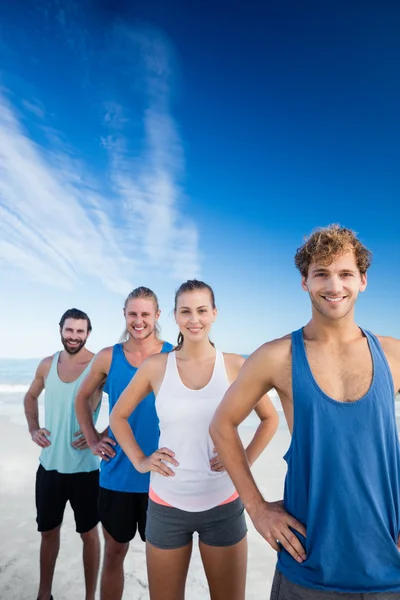 Vriend staan in een rij — Stockfoto