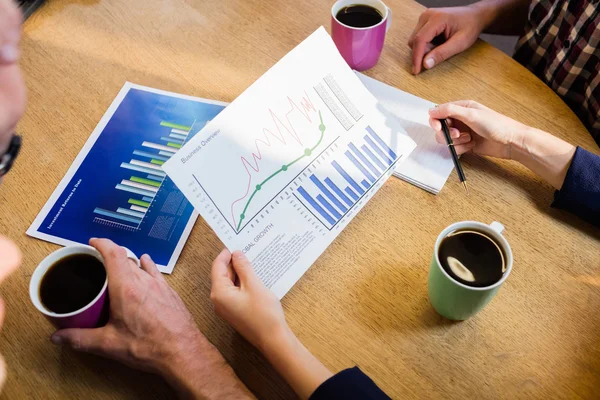 Collega's hebben een vergadering — Stockfoto