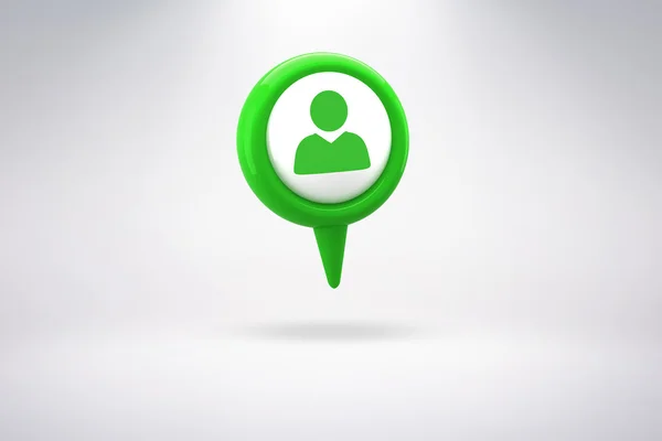 Composite image of green application symbol — Stock Photo, Image