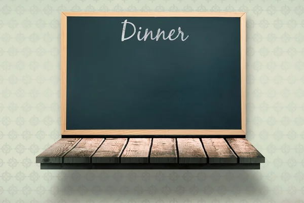 Composite image of dinner message — Stock Photo, Image