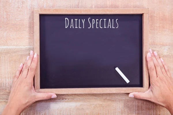Composite image of daily specials message