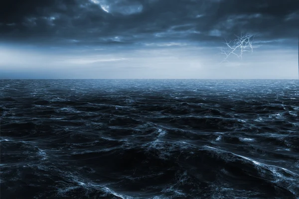 Composite image of rough blue ocean — Stock Photo, Image