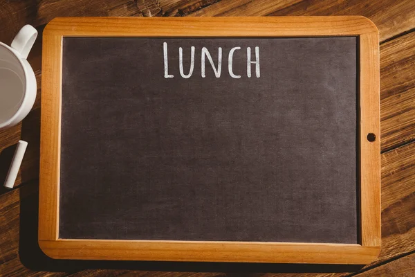 Composite image of lunch message — Stock Photo, Image