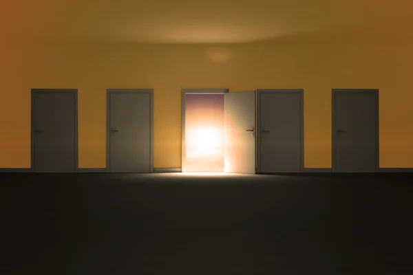 Image composite de l'illustration des portes — Photo