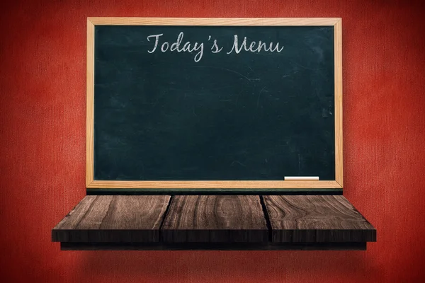 Blackboard with todays menu message — Stock Photo, Image