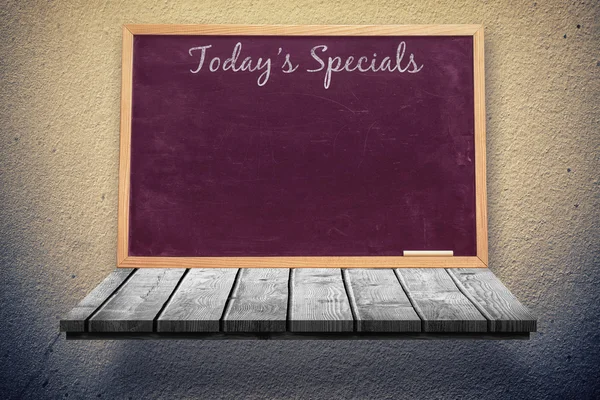 Blackboard with todays specials message — Stock Photo, Image