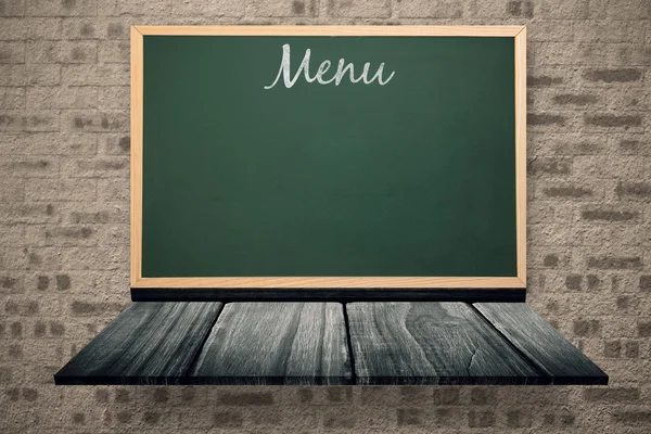Composite image of menu message — Stock Photo, Image