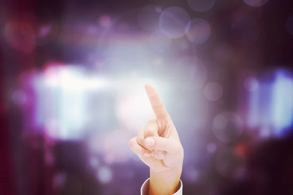 Composite image of hand pointing — Stock Photo, Image