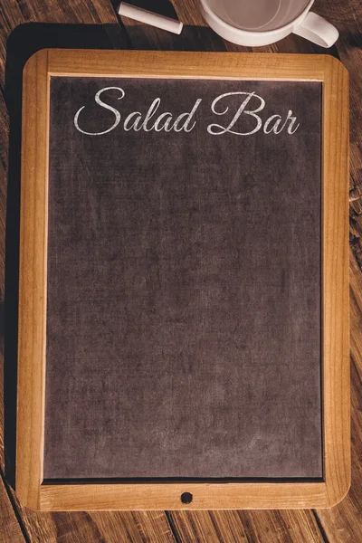 Composite image of salad bar message — Stock Photo, Image