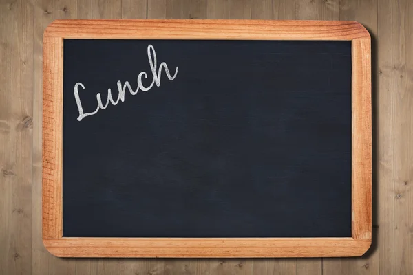 Imagen compuesta del mensaje del almuerzo — Foto de Stock