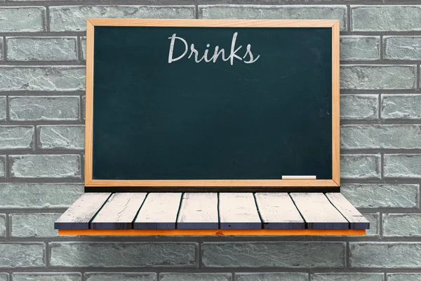 Composietbeeld van dranken bericht — Stockfoto