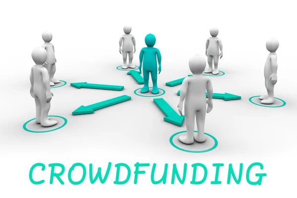 Immagine composita della parola crowdfunding — Foto Stock