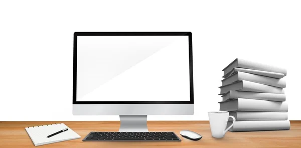 Composite image of virtual desk — Stock Photo, Image