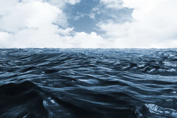 Composite image of blue rough ocean — Stock Photo, Image