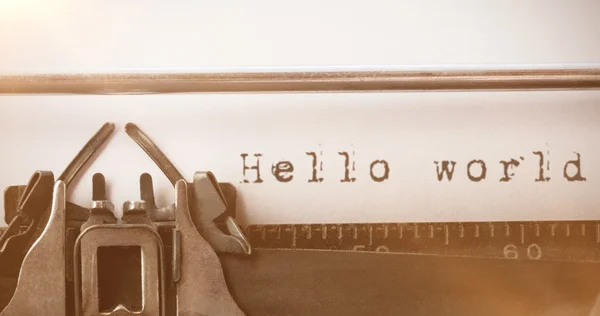 Composite image of the word hello — Stock Photo, Image