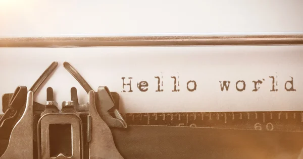 Imagen compuesta de la palabra hello — Foto de Stock