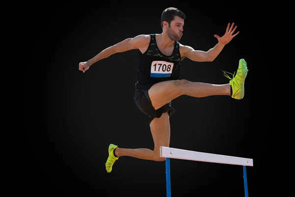 Atletisk man hoppa — Stockfoto
