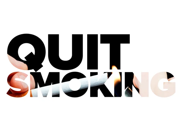 Quit smoking message — Stock Photo, Image