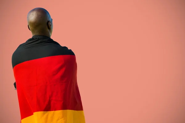 Man met Duitse vlag — Stockfoto