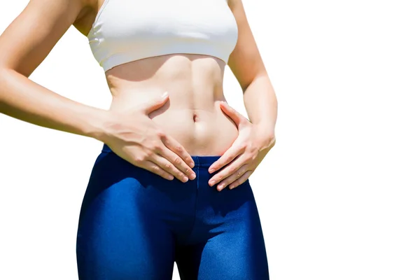 Woman abdominal muscles — Stock Photo, Image