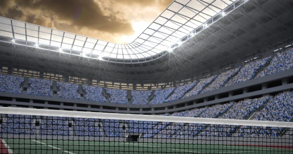 Digital image of tennis court — Stock Photo, Image