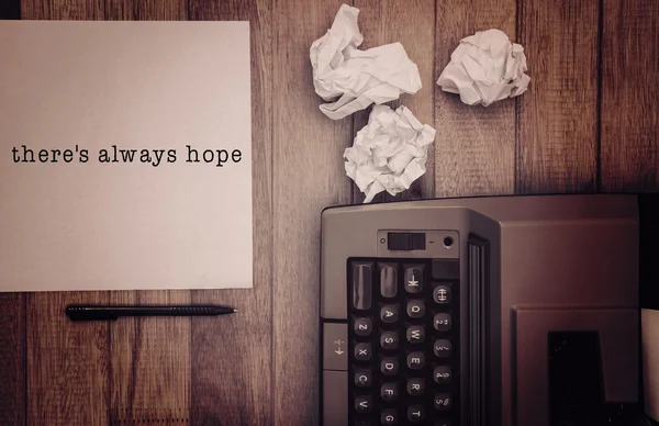 There's always hope message — Stock Photo, Image