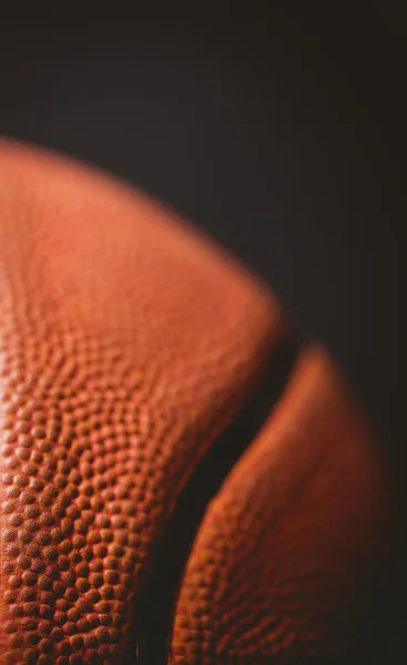 黒のバスケット ボールのクローズ アップ — ストック写真