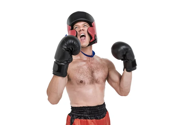Boxer giyen madalya — Stok fotoğraf