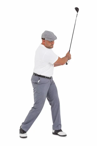 Golf player taking a shot — Stock Photo, Image