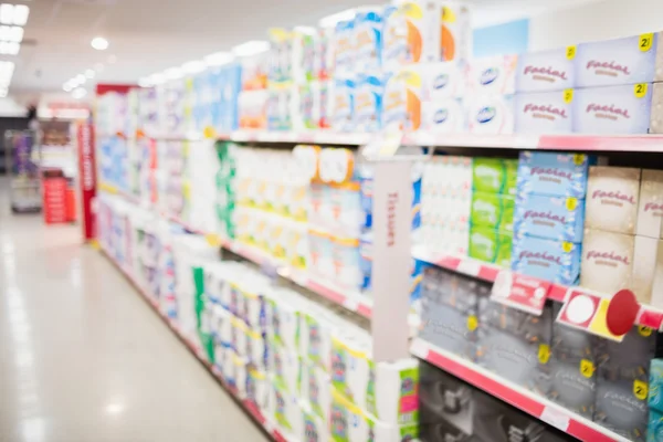 Focus on foreground of an aisle — Stock Photo, Image