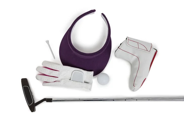 Various golf equipments — Stock Photo, Image