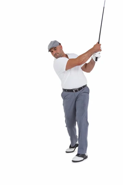 Golfplayer med ett skott — Stockfoto