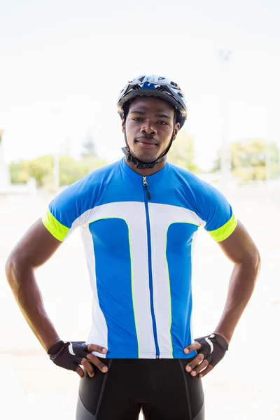 Confident athlete with hand on hip — Stock Photo, Image