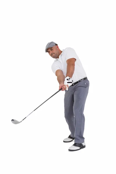 Giocatore di golf prendere un colpo — Foto Stock