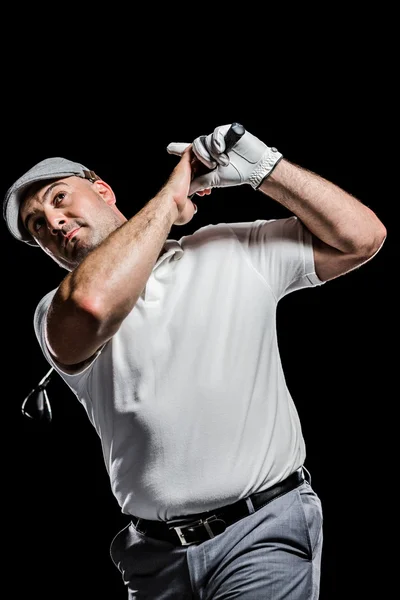 Golfspieler beim Schießen — Stockfoto