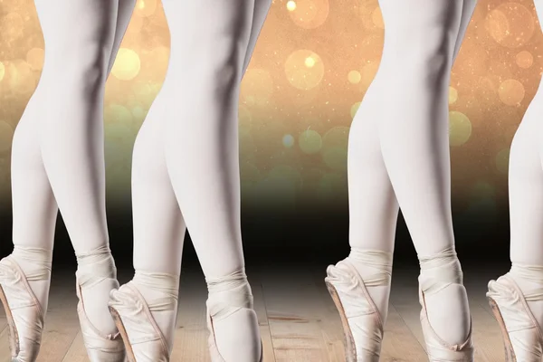 Composite image of ballerinas lags — Stock Photo, Image