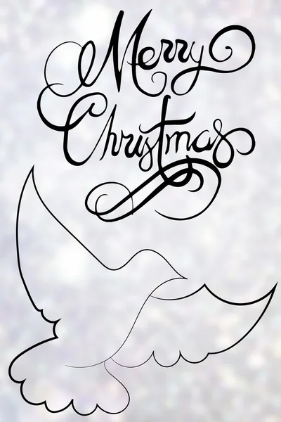Kompozit kép karácsonyi üzenet — Stock Fotó